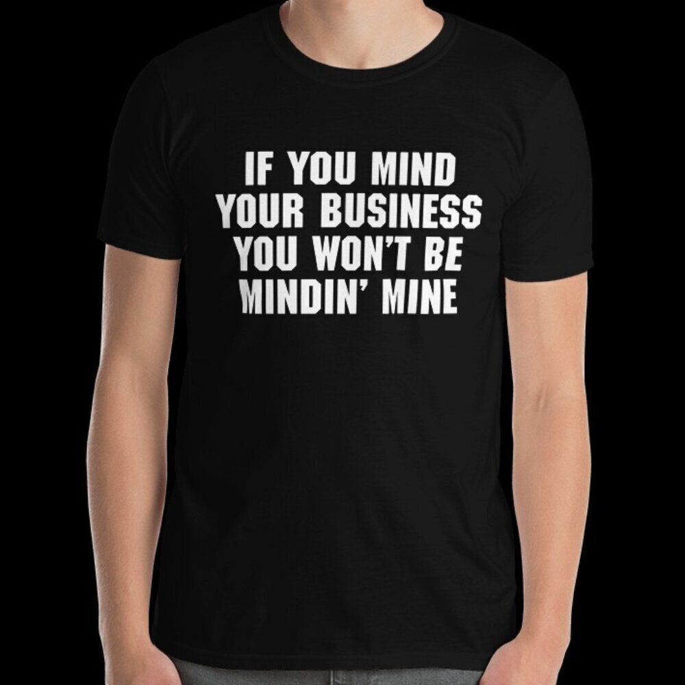 Hank Williams Mind Your Own Business Classic Country Music Fan Graphic T-Shirt